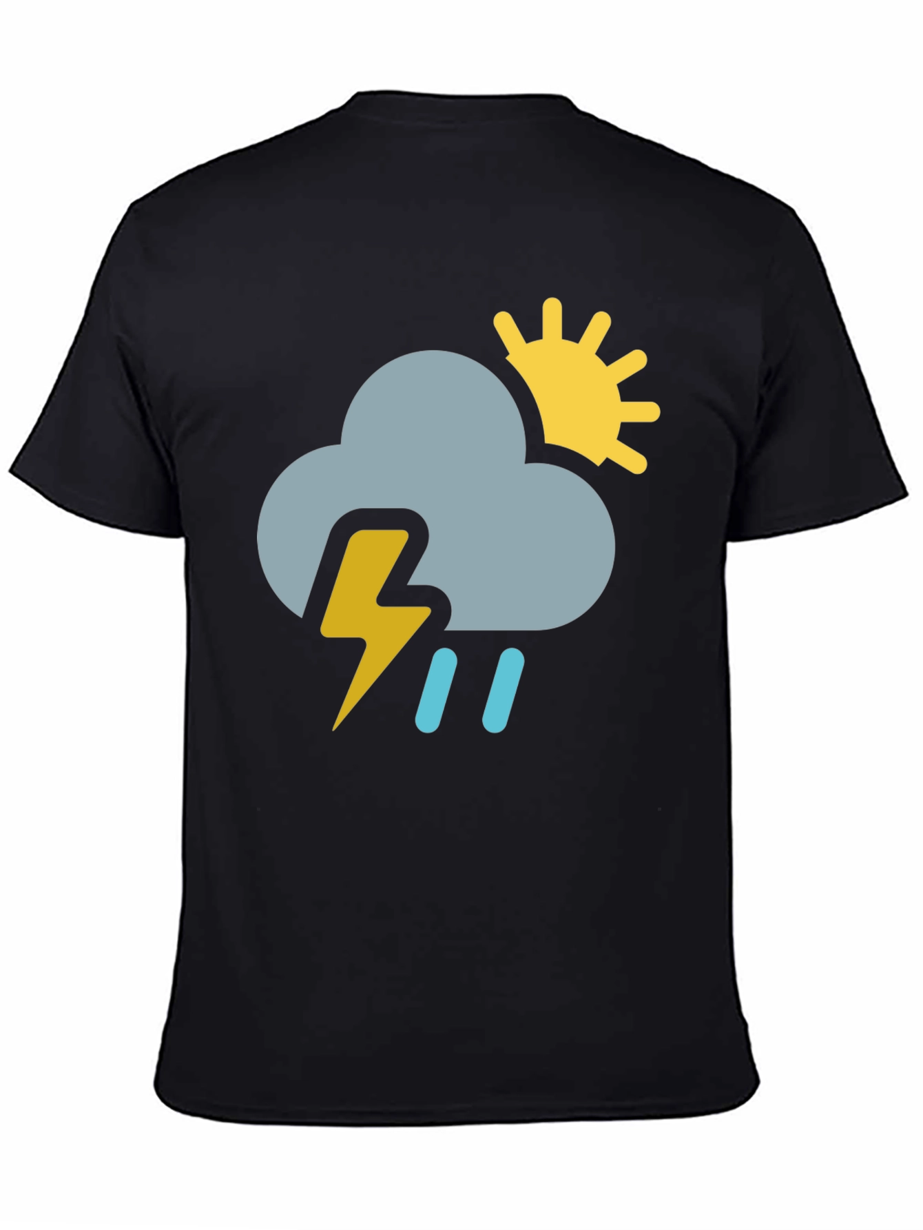 Rain or Shine Black Graphic T-Shirt