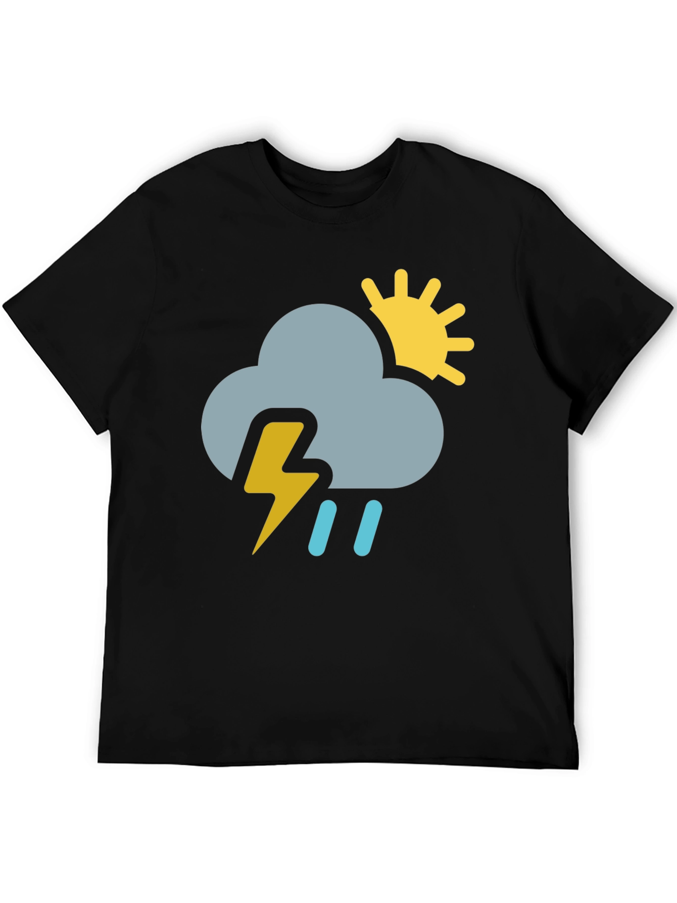Rain or Shine Black Graphic T-Shirt
