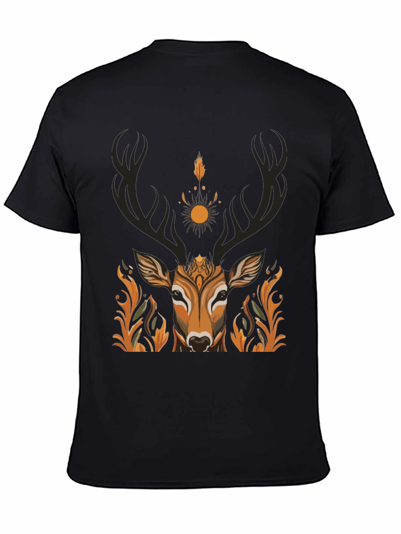 Mystic Deer Graphic Tee - Nature Inspired Design