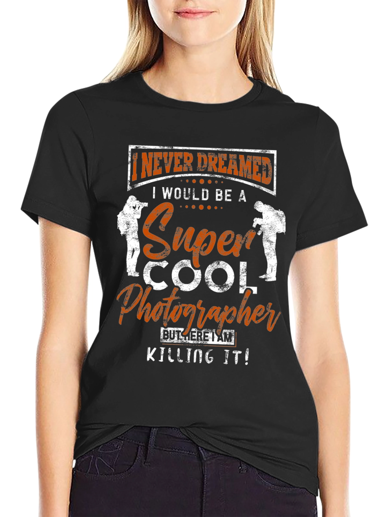 Super Cool Photographer Black T-Shirt