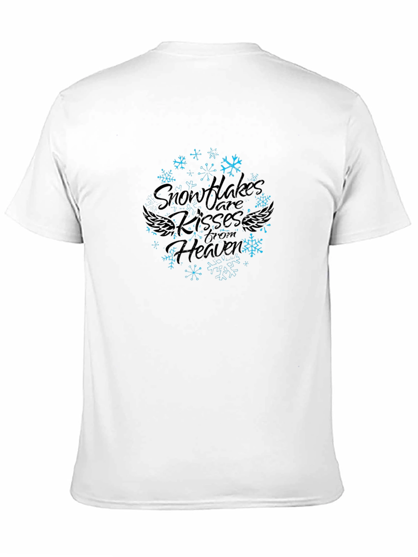 Snowflake Kisses From Heaven Graphic Print Tee