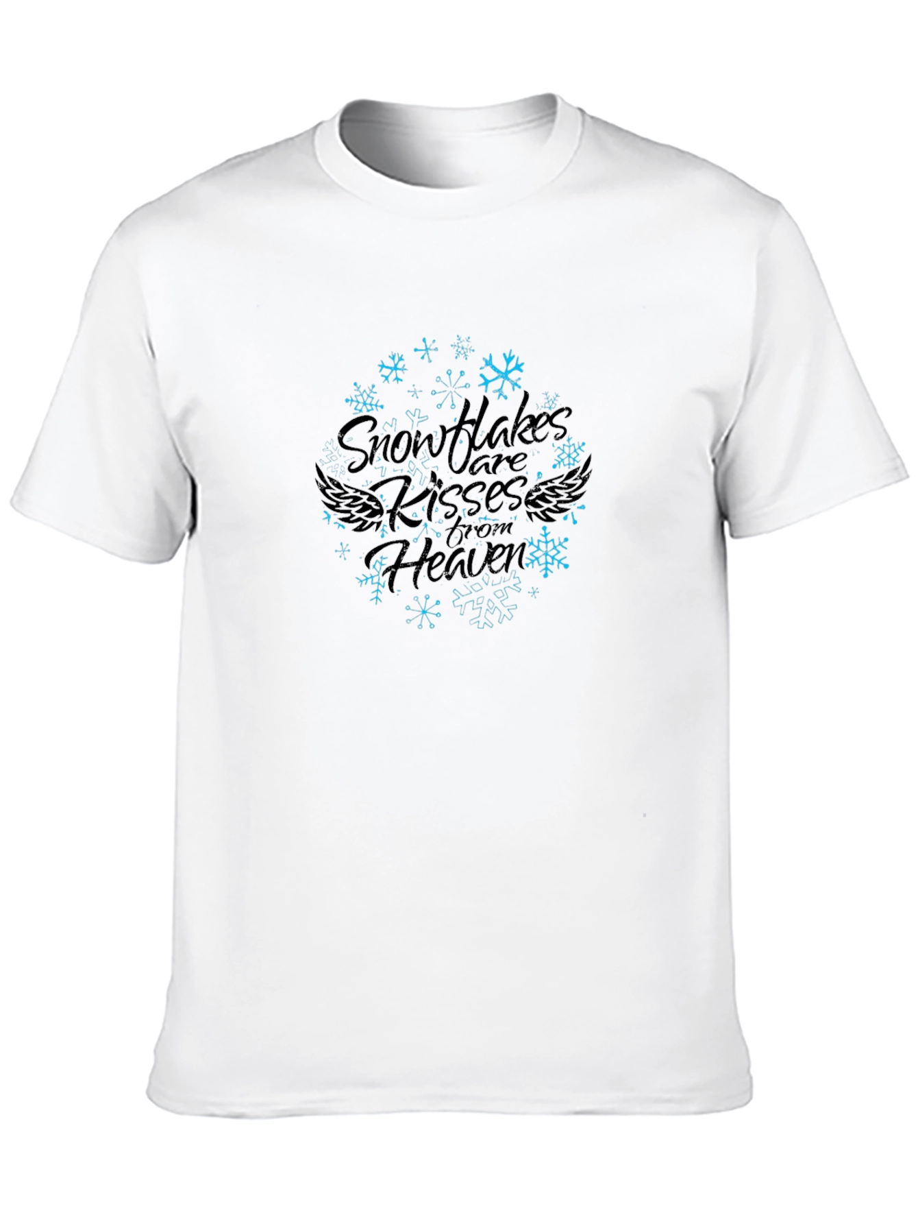 Snowflake Kisses From Heaven Graphic Print Tee