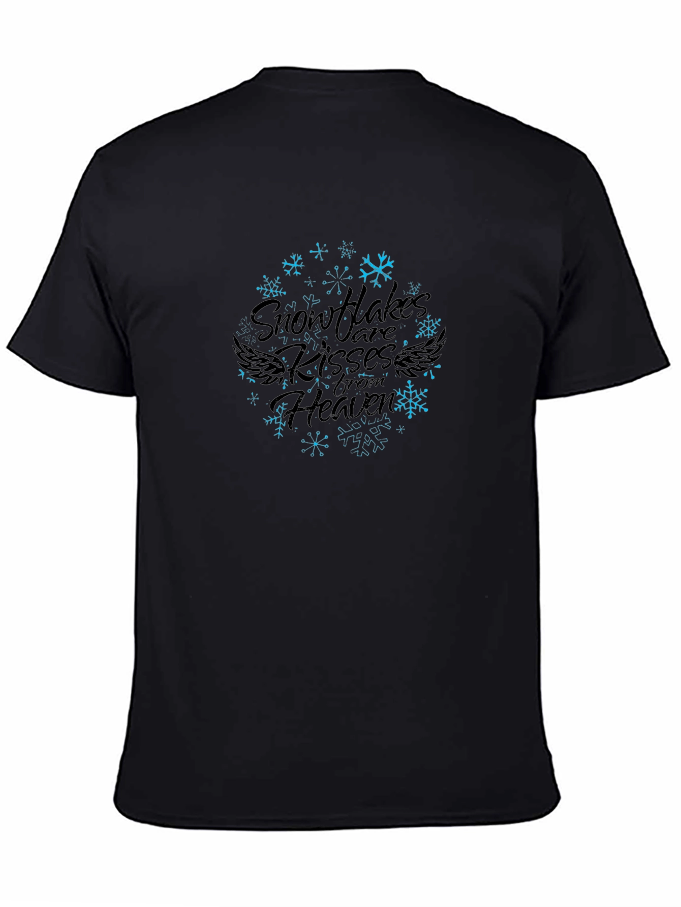Snowflake Kisses From Heaven Graphic Print Tee