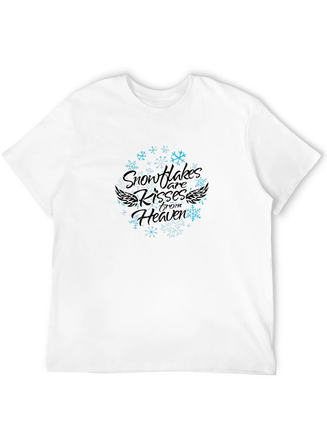 Snowflake Kisses From Heaven Graphic Print Tee