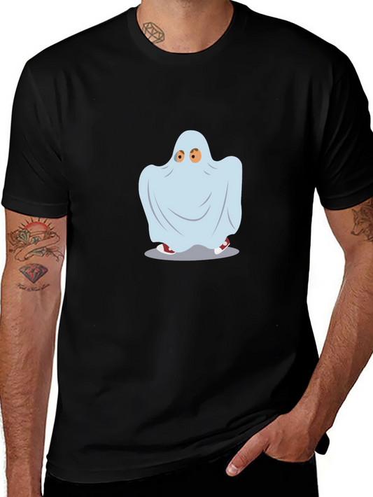 Ghost Costume Graphic Tee - Spooky Season Style