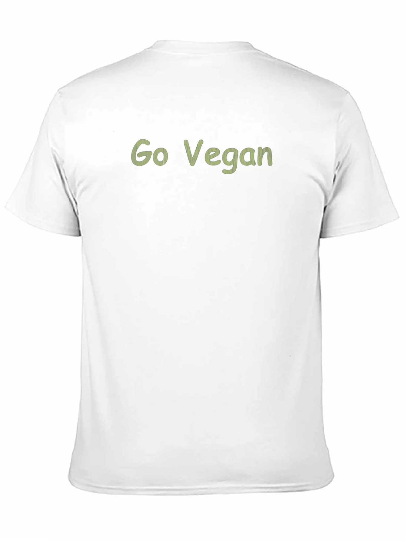Go Vegan Black Graphic T-Shirt
