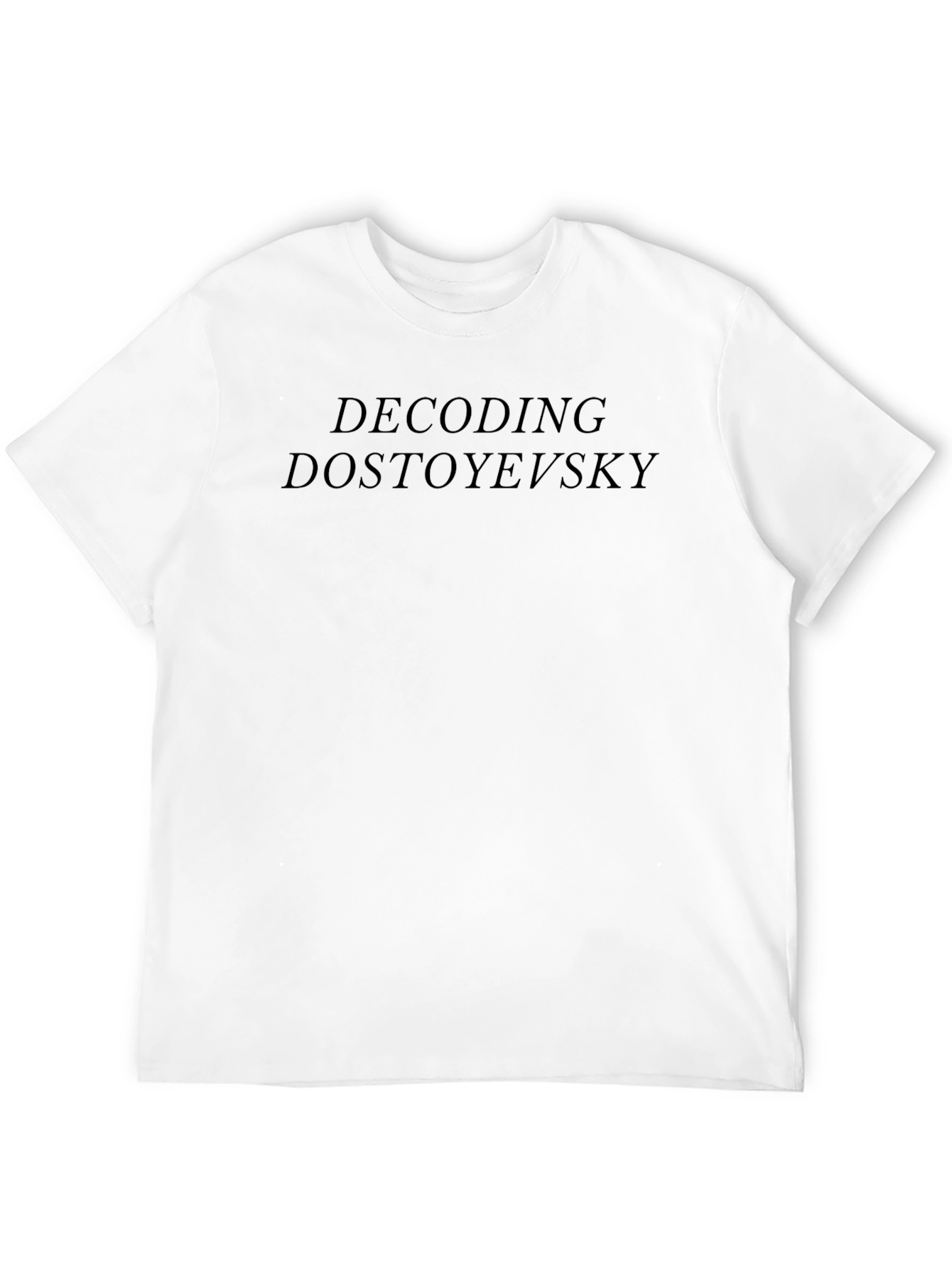 Decoding Dostoevsky Black T-Shirt