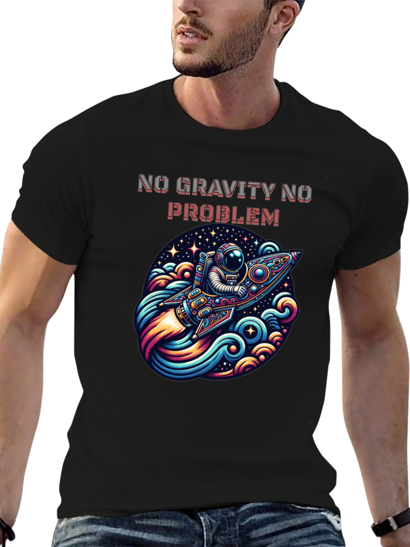No Gravity No Problem Astronaut T-Shirt