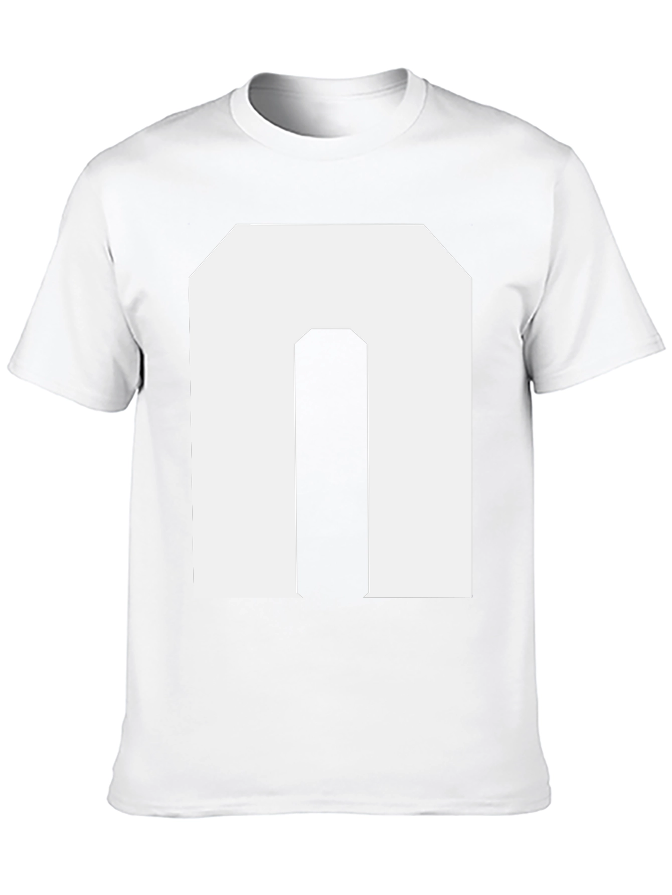 Bold Initial N Graphic Tee - Black