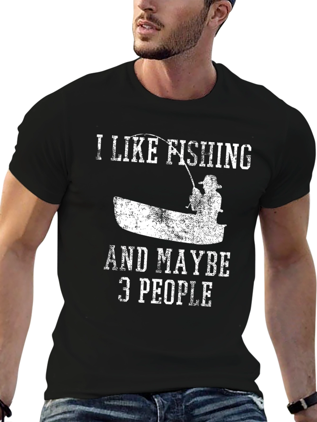 I Like Fishing & Maybe 3 People T-Shirt