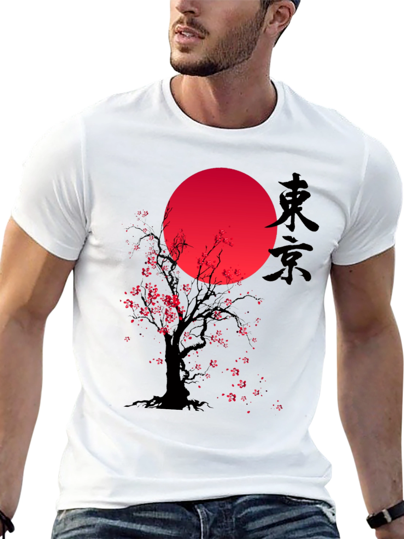 Tokyo Sunset T-Shirt - Cherry Blossom Tree Tee