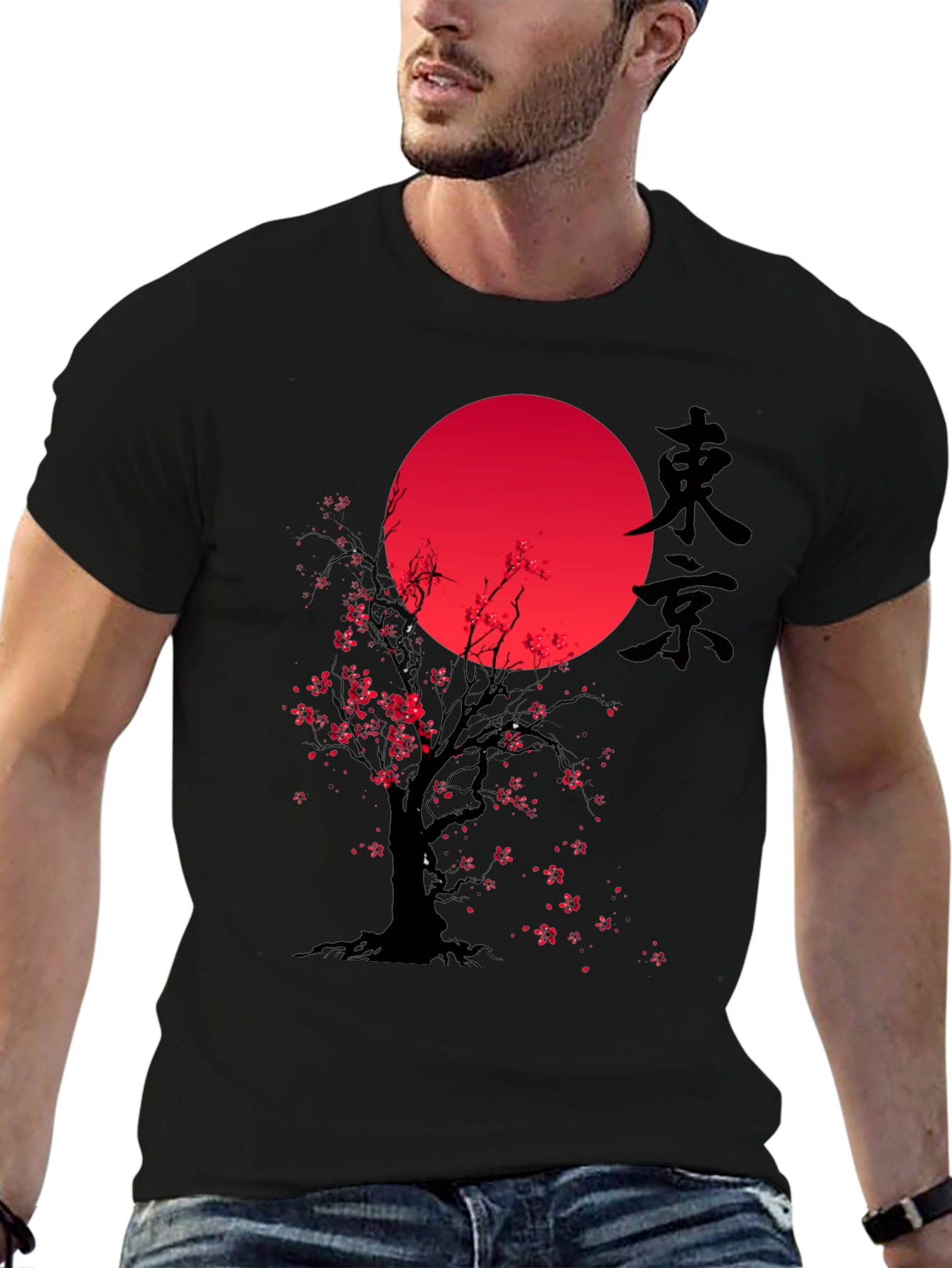 Tokyo Sunset T-Shirt - Cherry Blossom Tree Tee