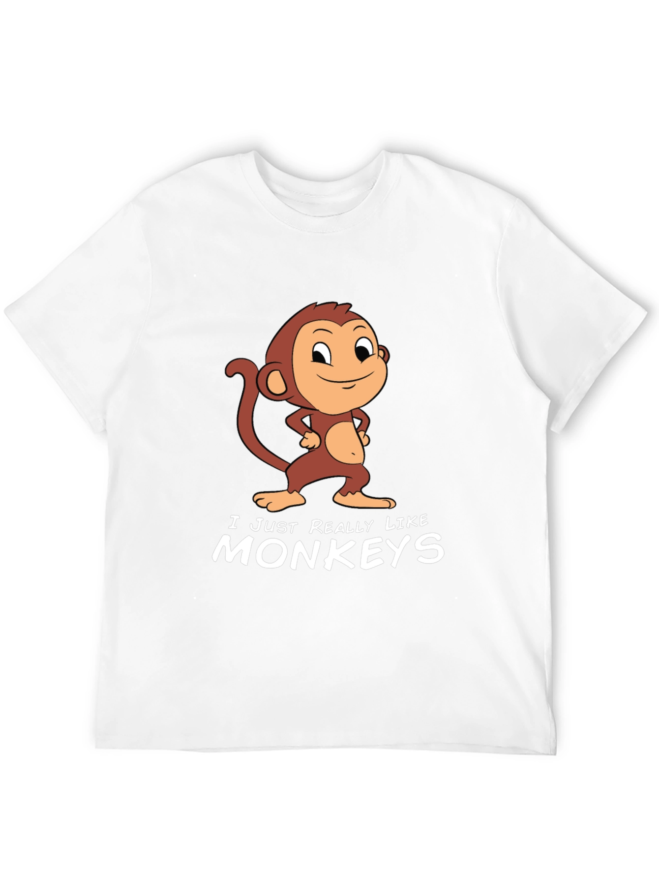 Monkey Graphic T-Shirt - I Just Really Like Monkeys