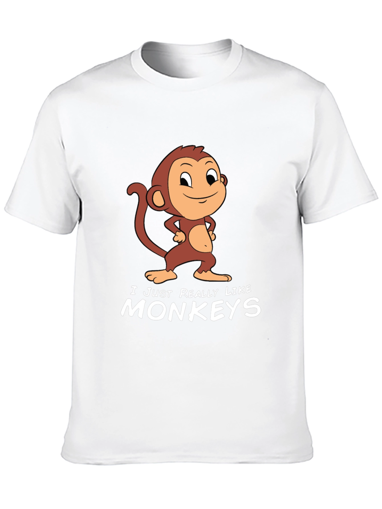 Monkey Graphic T-Shirt - I Just Really Like Monkeys