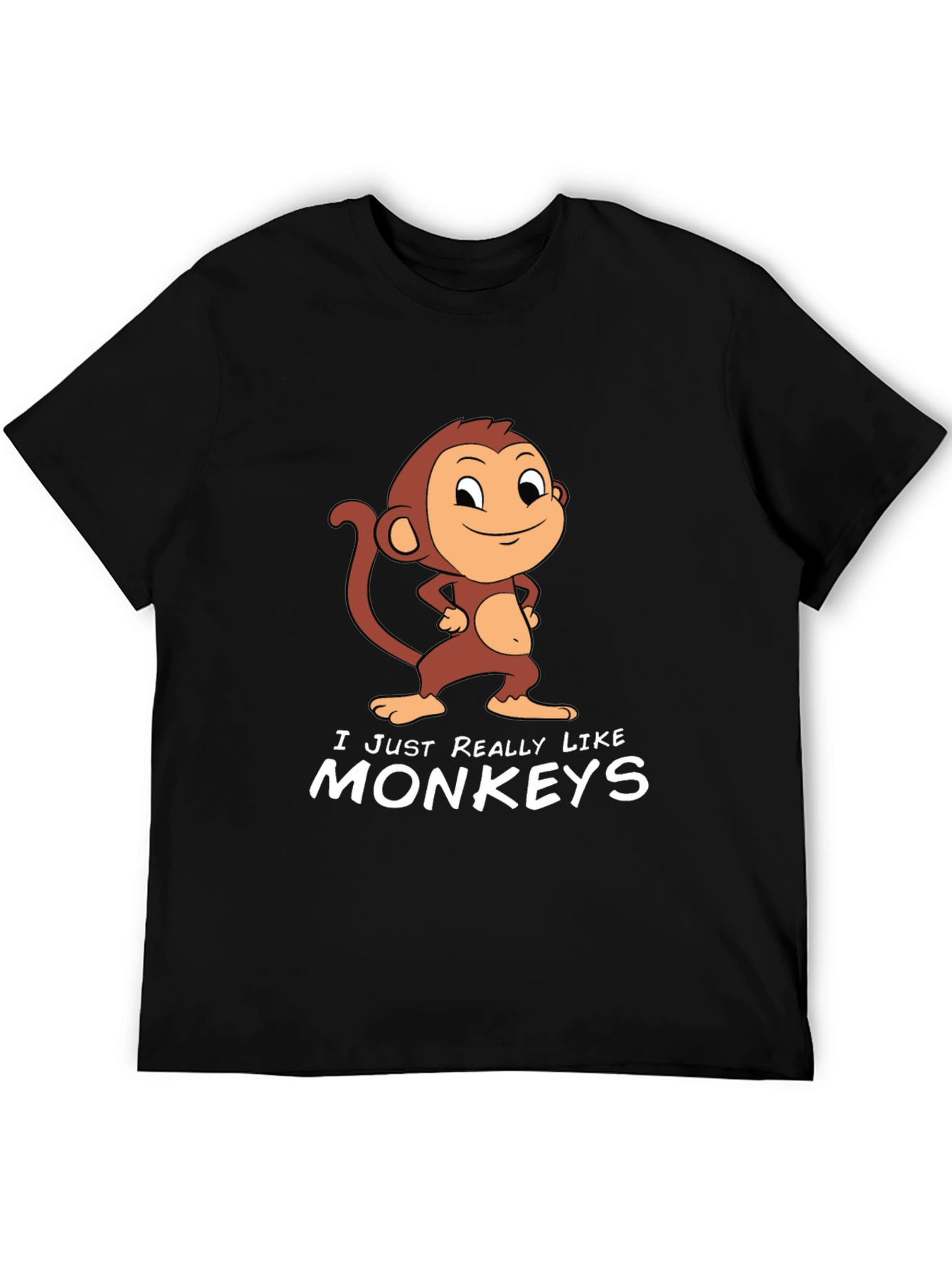 Monkey Graphic T-Shirt - I Just Really Like Monkeys