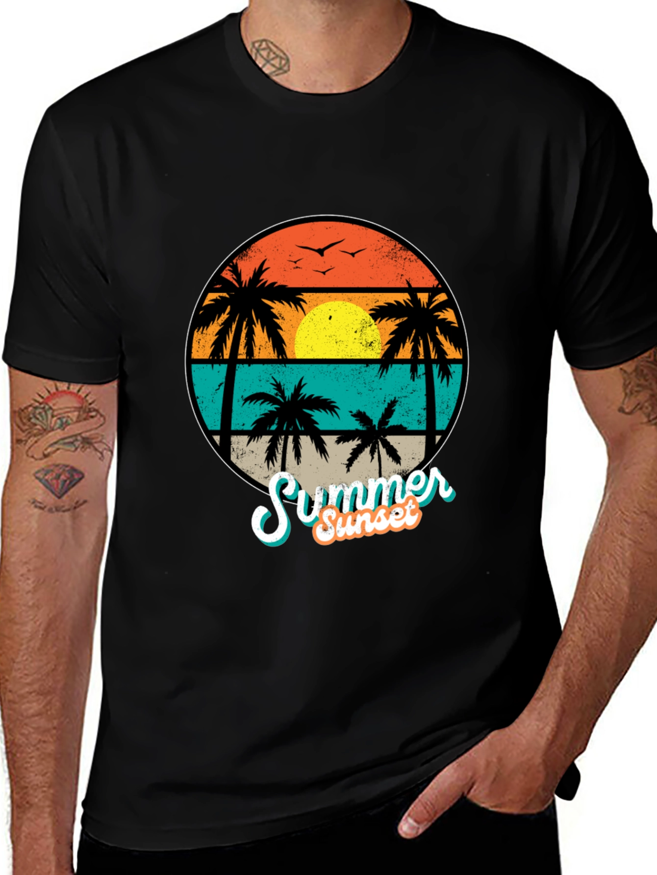 Retro Summer Sunset T-Shirt