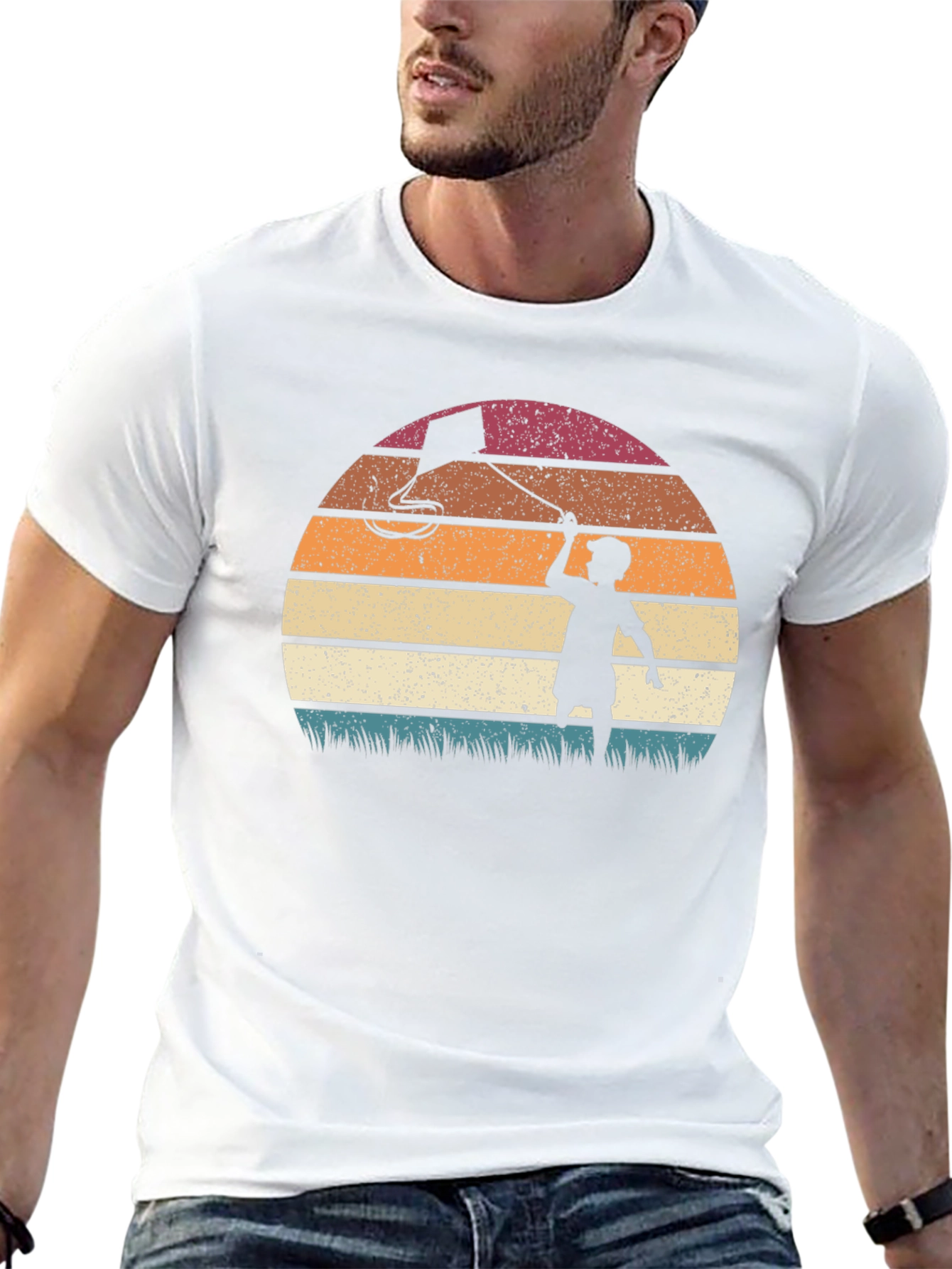 Retro Sunset Kite T-Shirt