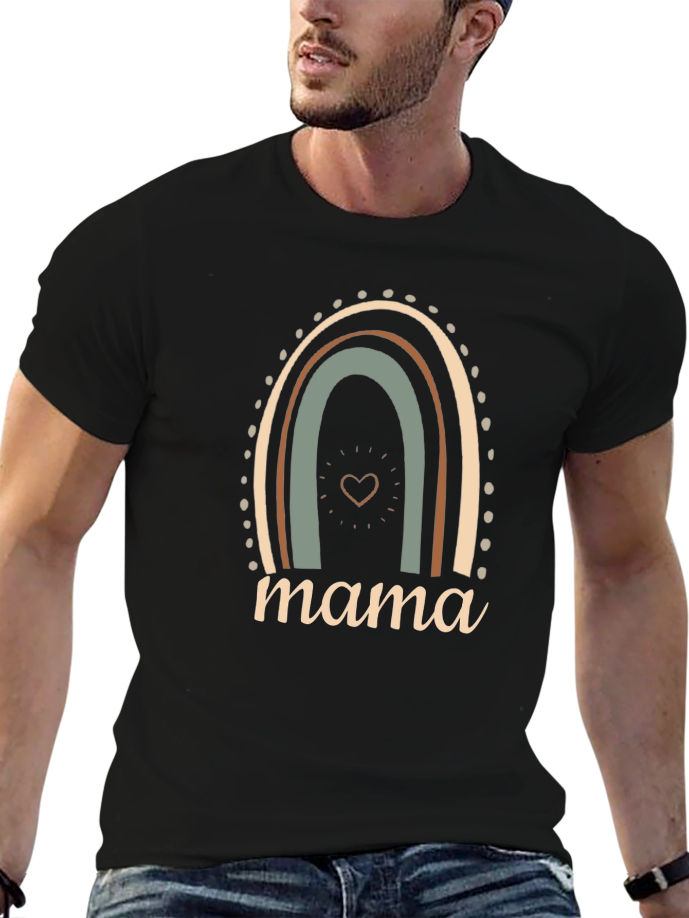 Mama Rainbow Graphic T-Shirt - Stylish Comfort Fit