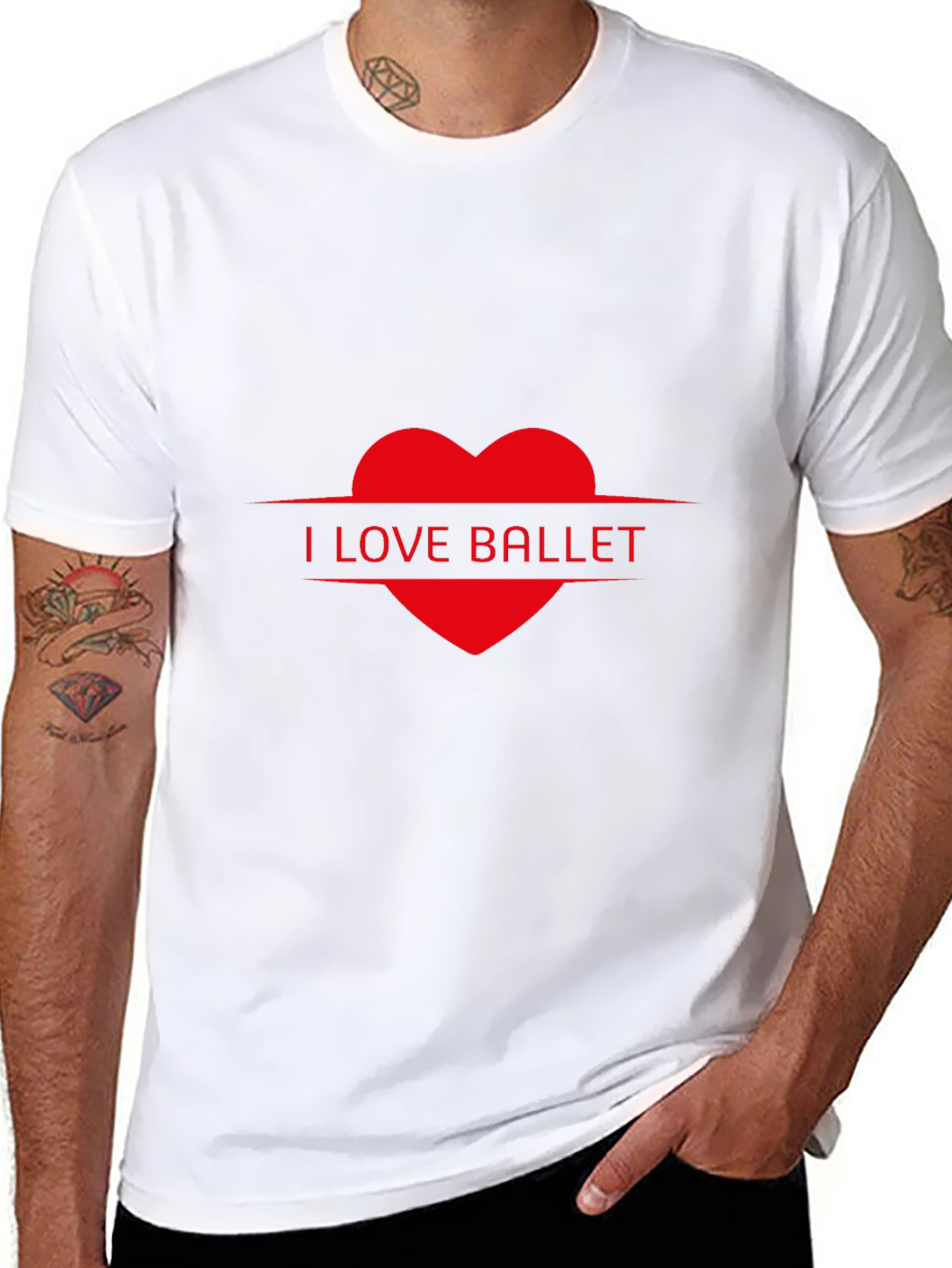 I Love Ballet Heart T-Shirt