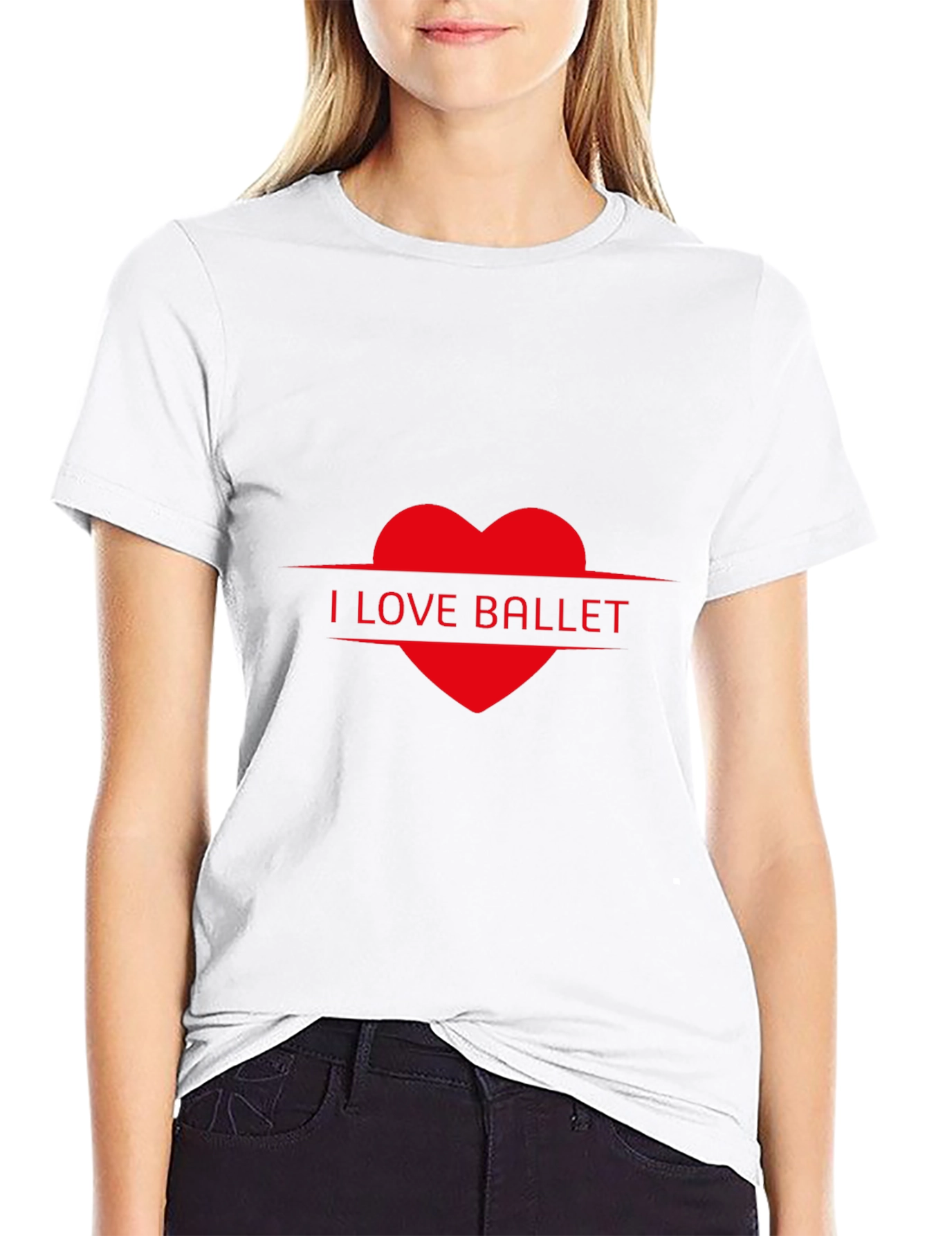 I Love Ballet Heart T-Shirt