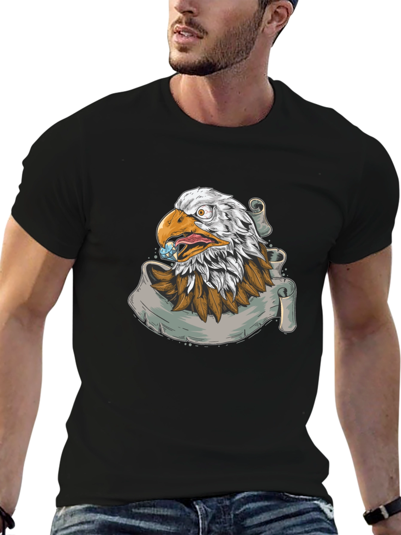 Eagle Graphic Print T-Shirt