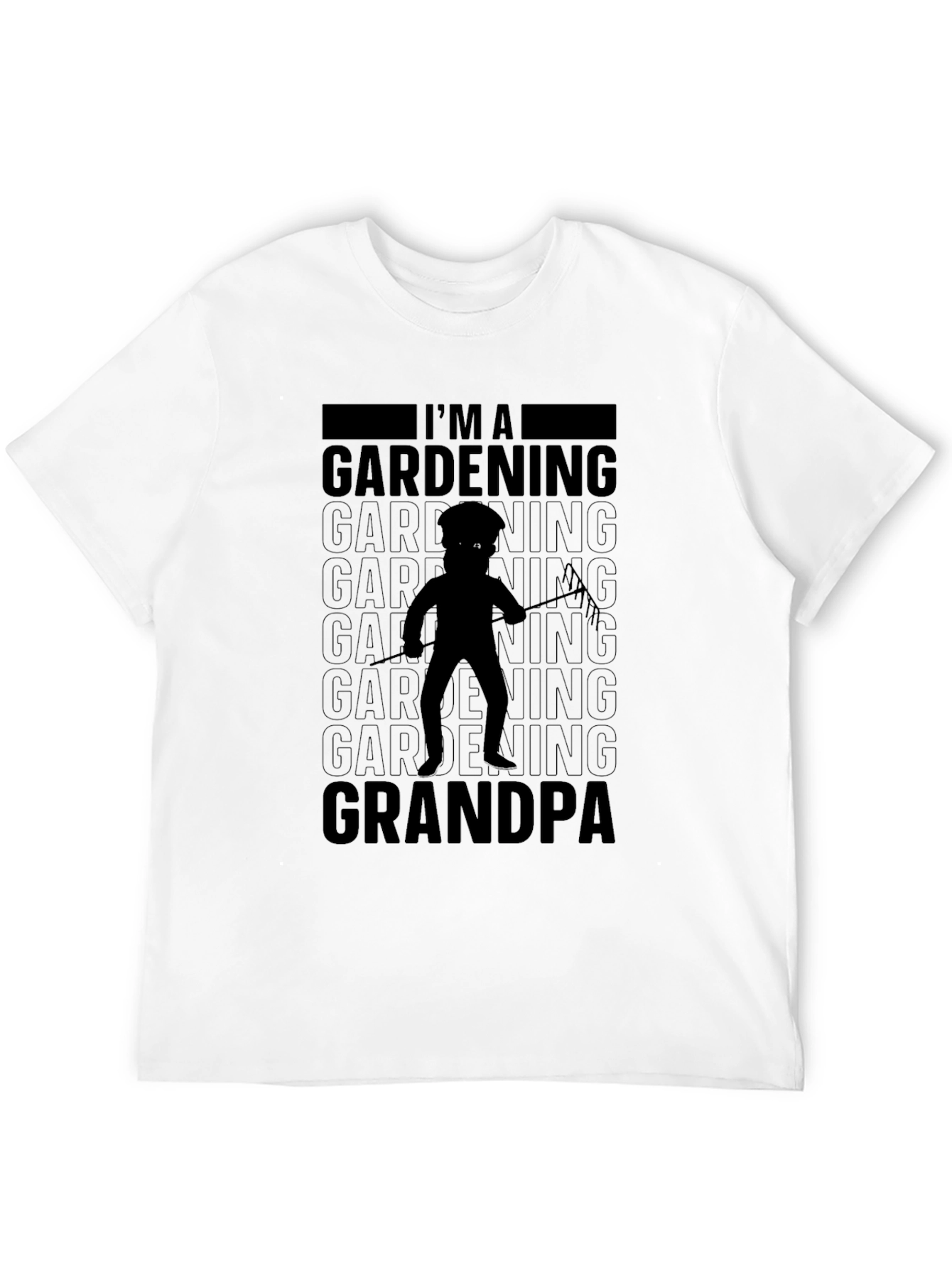 Gardening Grandpa T-Shirt - Black Graphic Tee