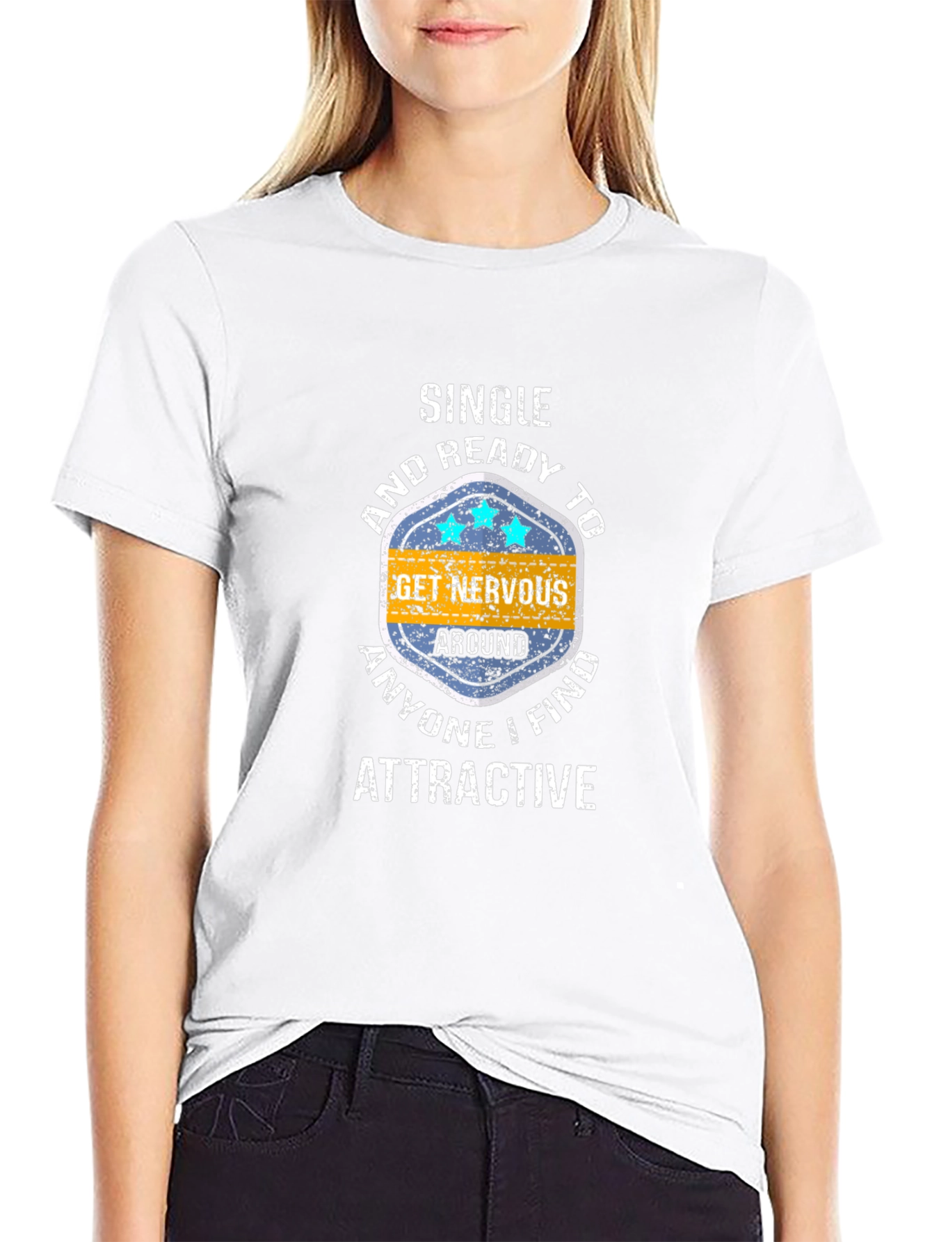 Single and Ready to Get Nervous Graphic Tee