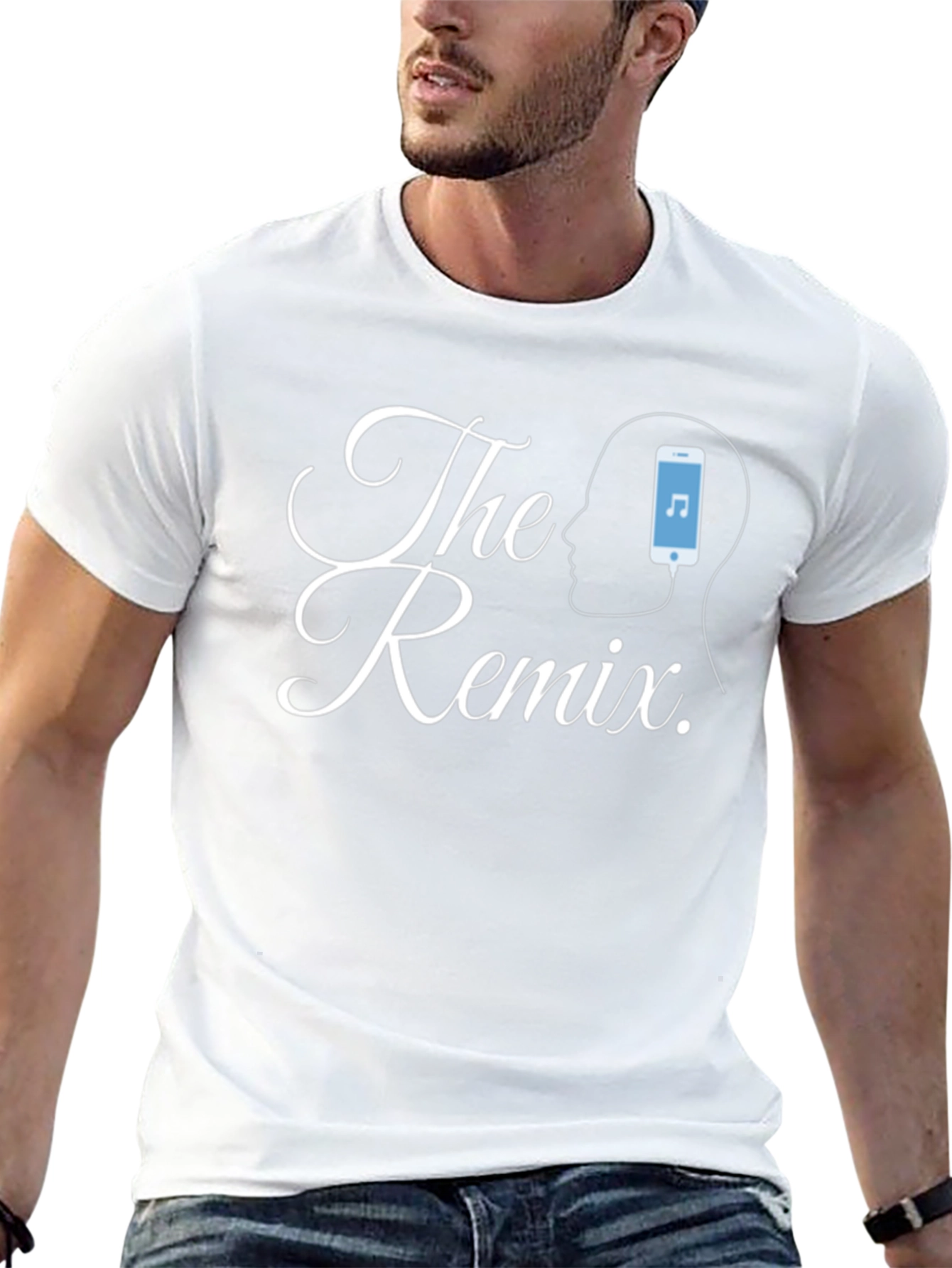 The Remix Graphic Tee - Black Casual T-Shirt
