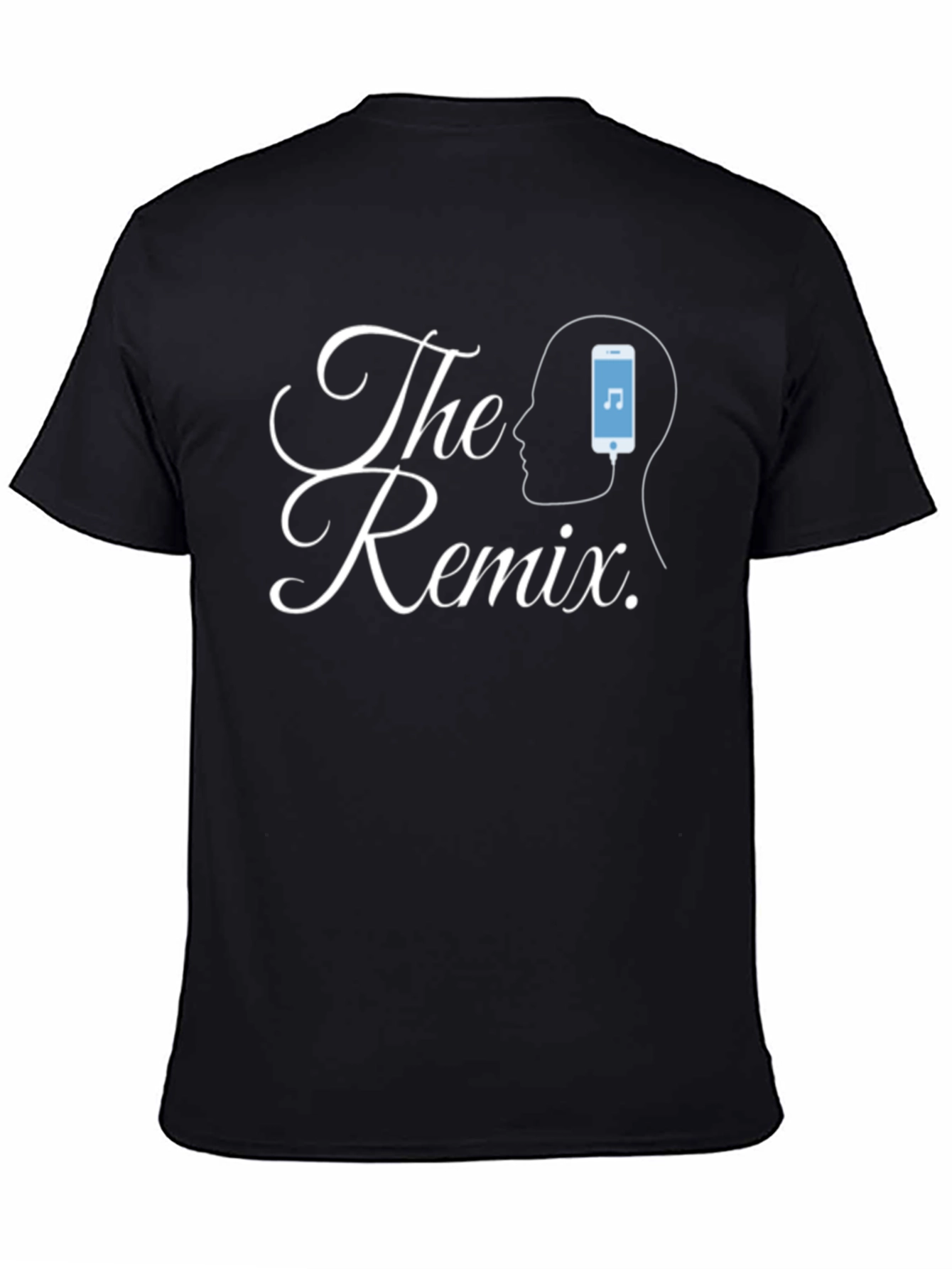 The Remix Graphic Tee - Black Casual T-Shirt