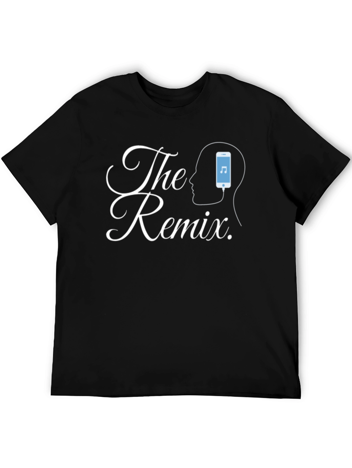 The Remix Graphic Tee - Black Casual T-Shirt