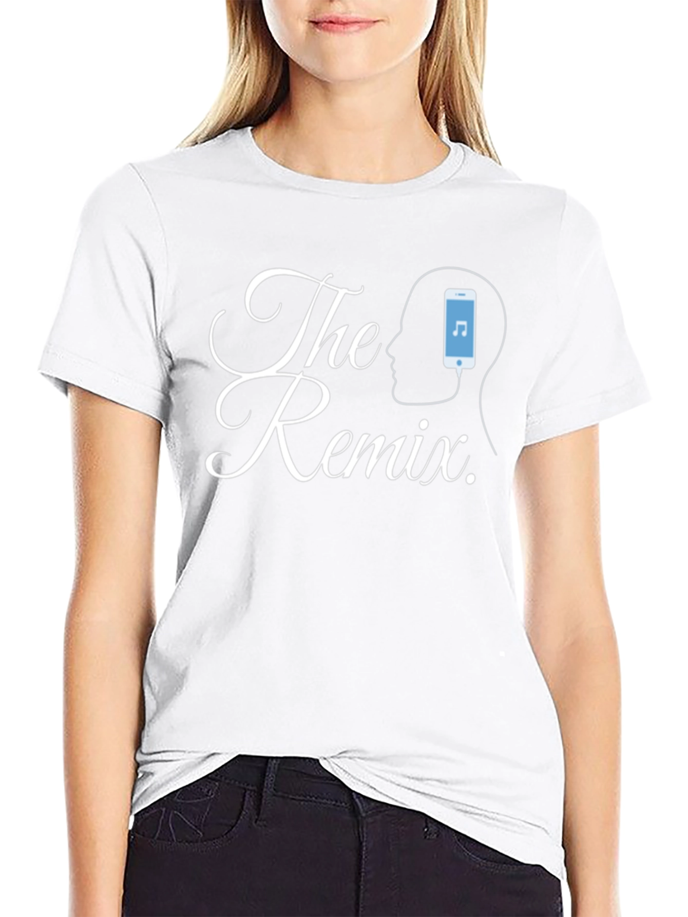 The Remix Graphic Tee - Black Casual T-Shirt