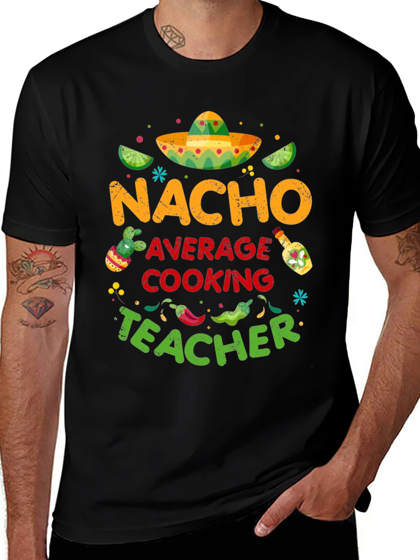 Nacho Average Cooking Teacher T-Shirt