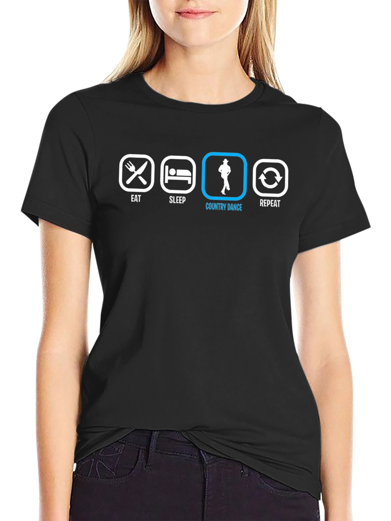 Eat Sleep Country Dance Repeat T-Shirt