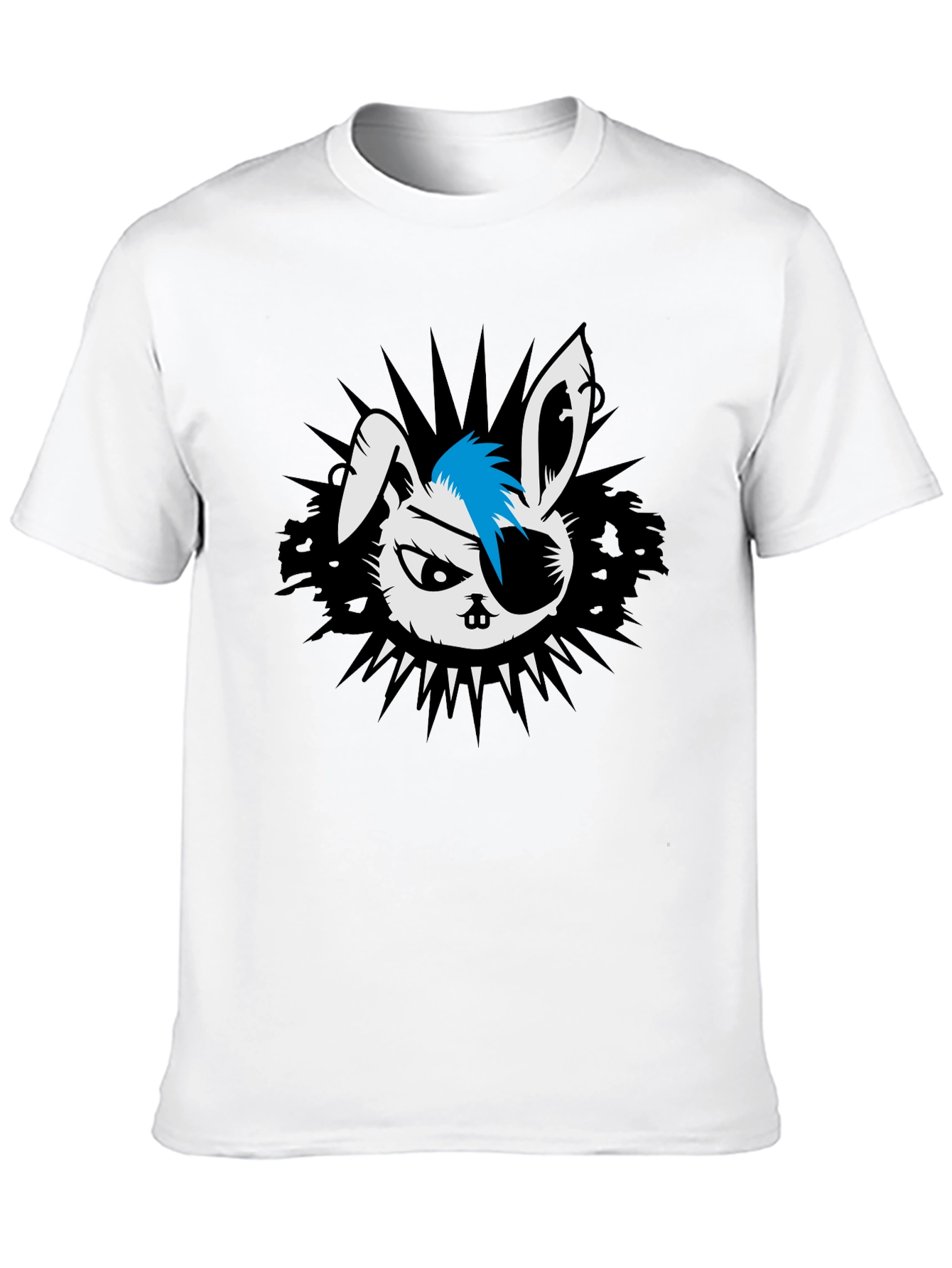 Punk Rock Rabbit Graphic T-Shirt