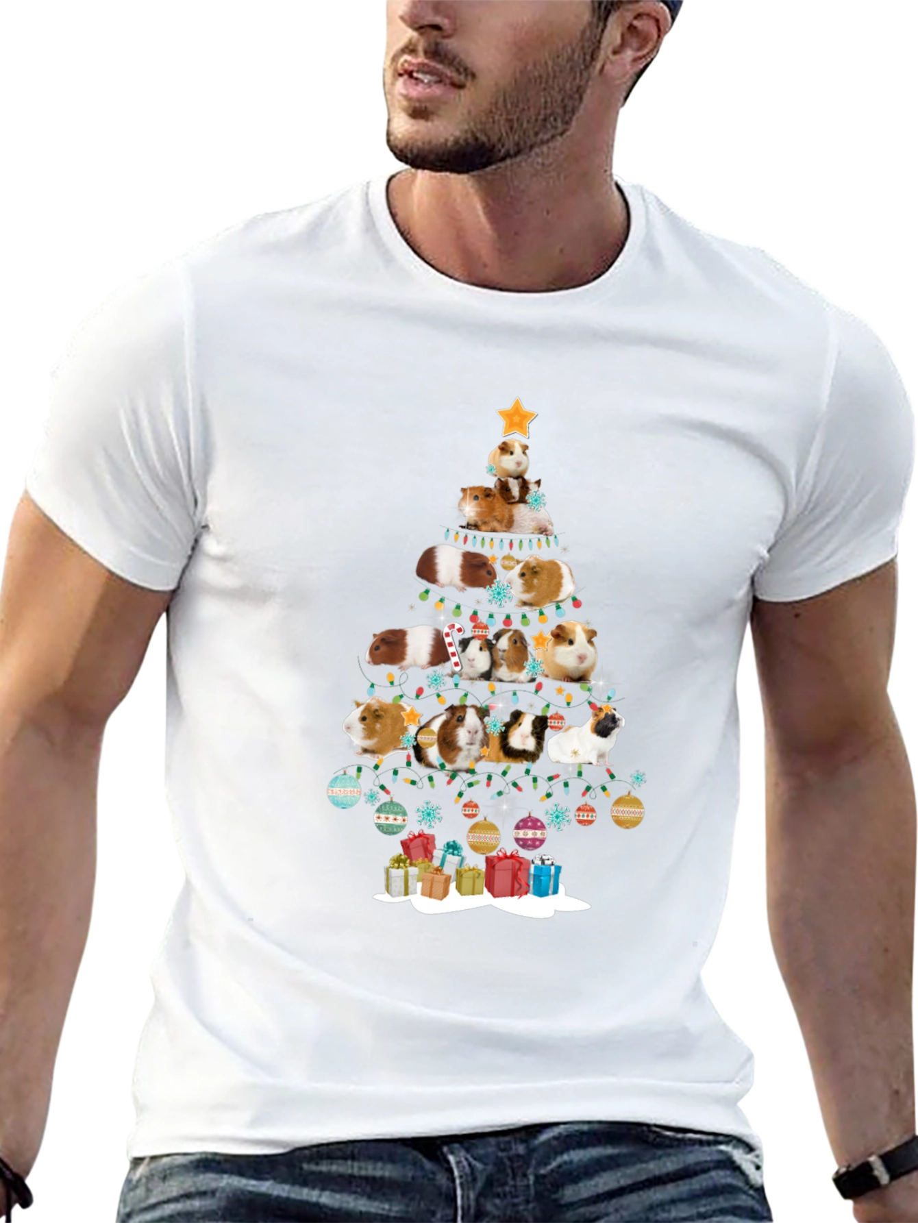 Guinea Pig Christmas Tree T-Shirt