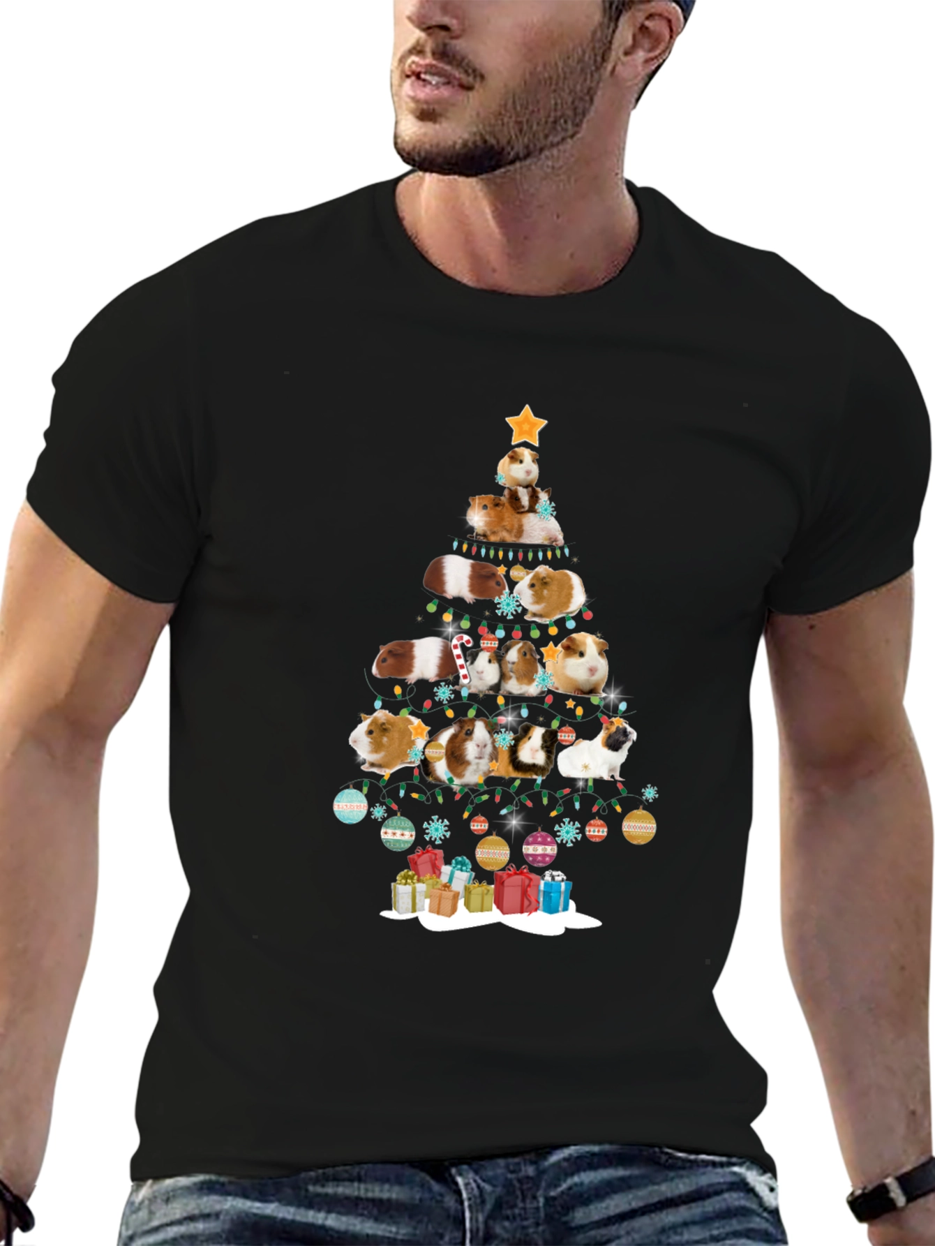Guinea Pig Christmas Tree T-Shirt