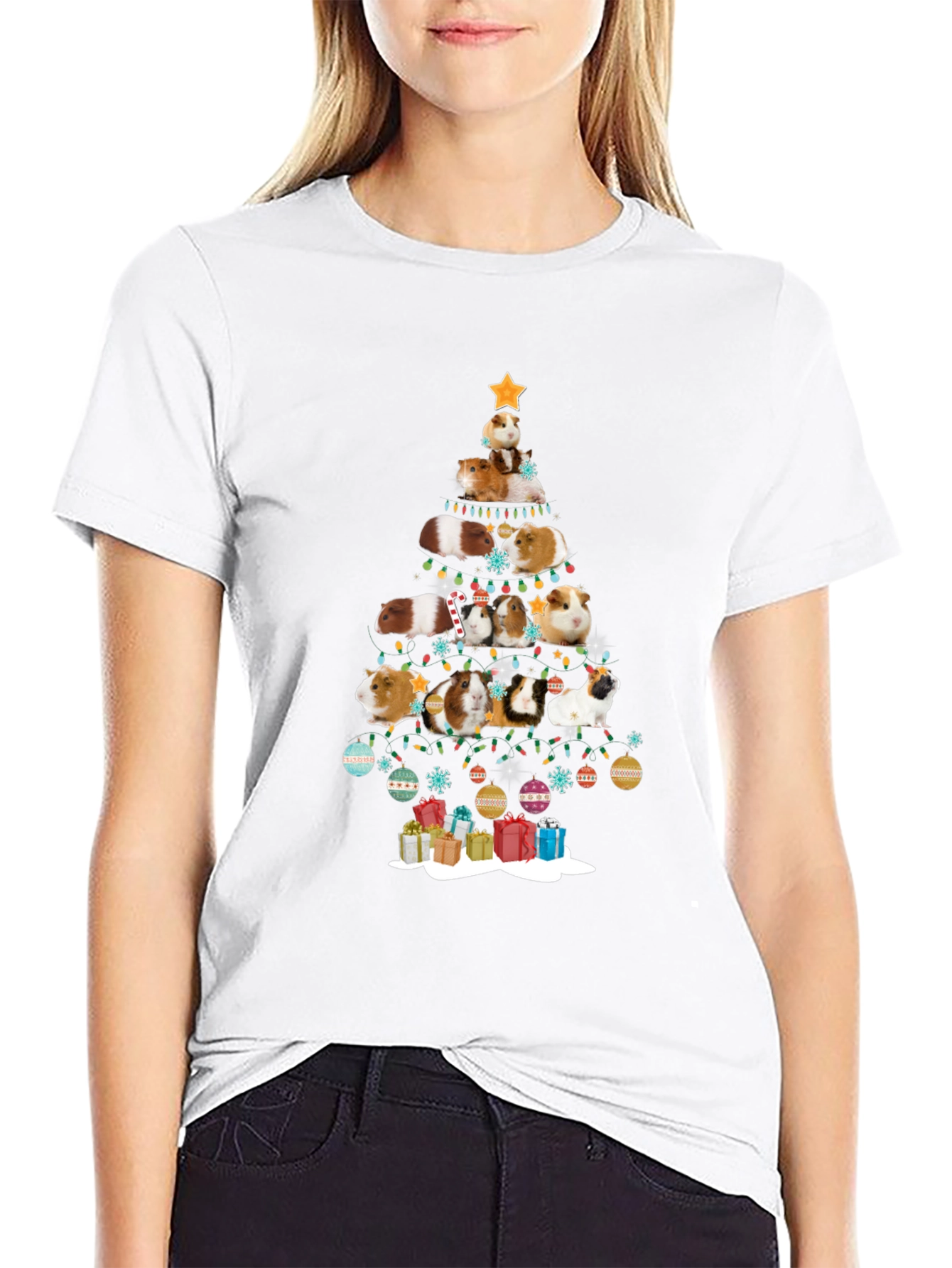 Guinea Pig Christmas Tree T-Shirt