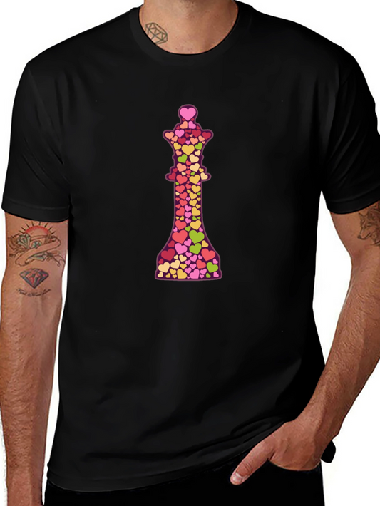 Heart Queen Graphic Black T-Shirt