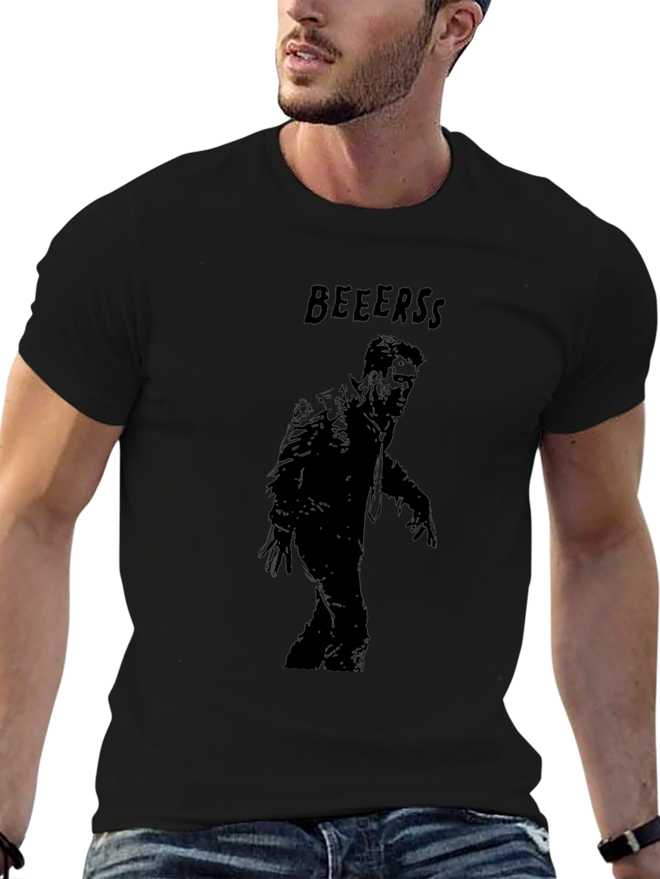 Zombie Beer Lovers Graphic T-Shirt