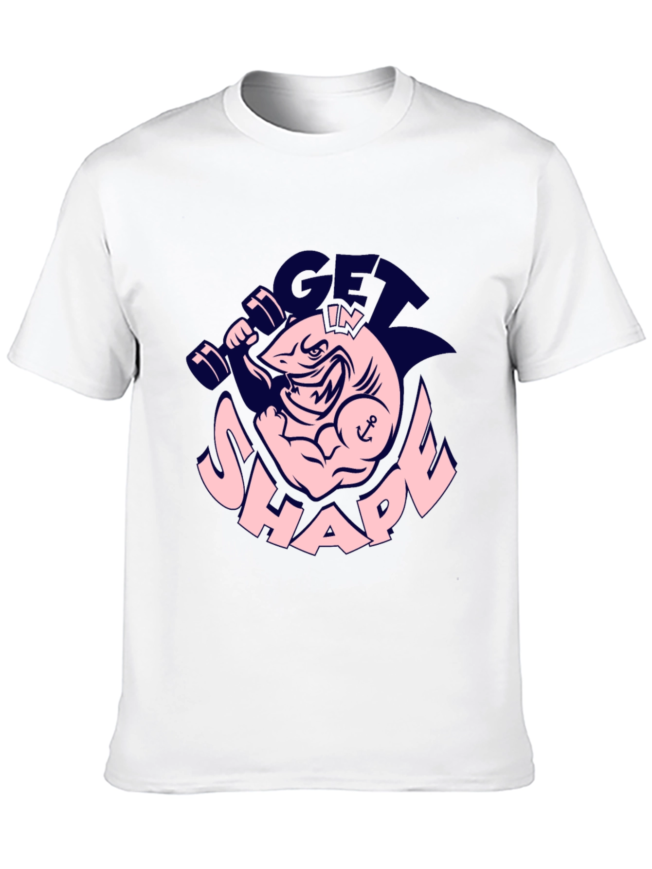 Get in Shape Shark Graphic Tee - Black