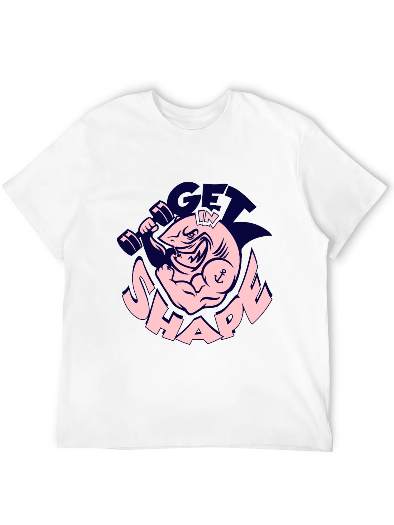 Get in Shape Shark Graphic Tee - Black