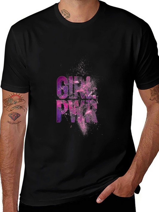 Girl Pwr Graphic Black T-Shirt