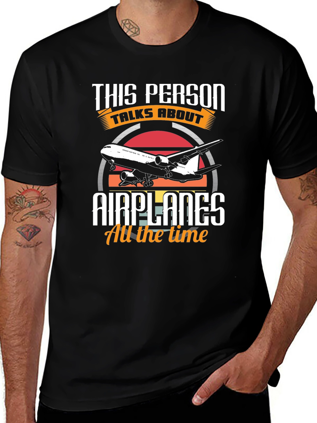 This Person Talks About Airplanes T-Shirt