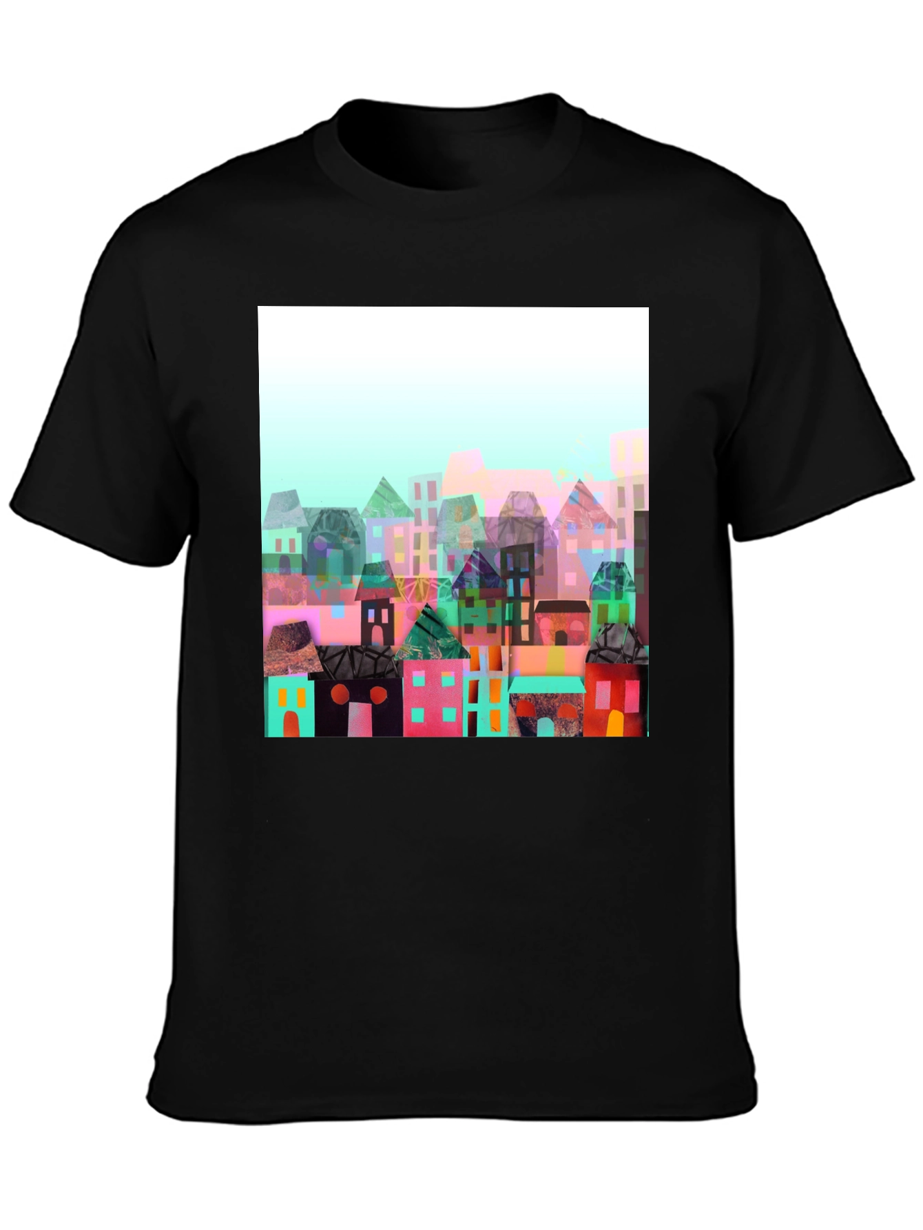 Abstract Cityscape Graphic Tee