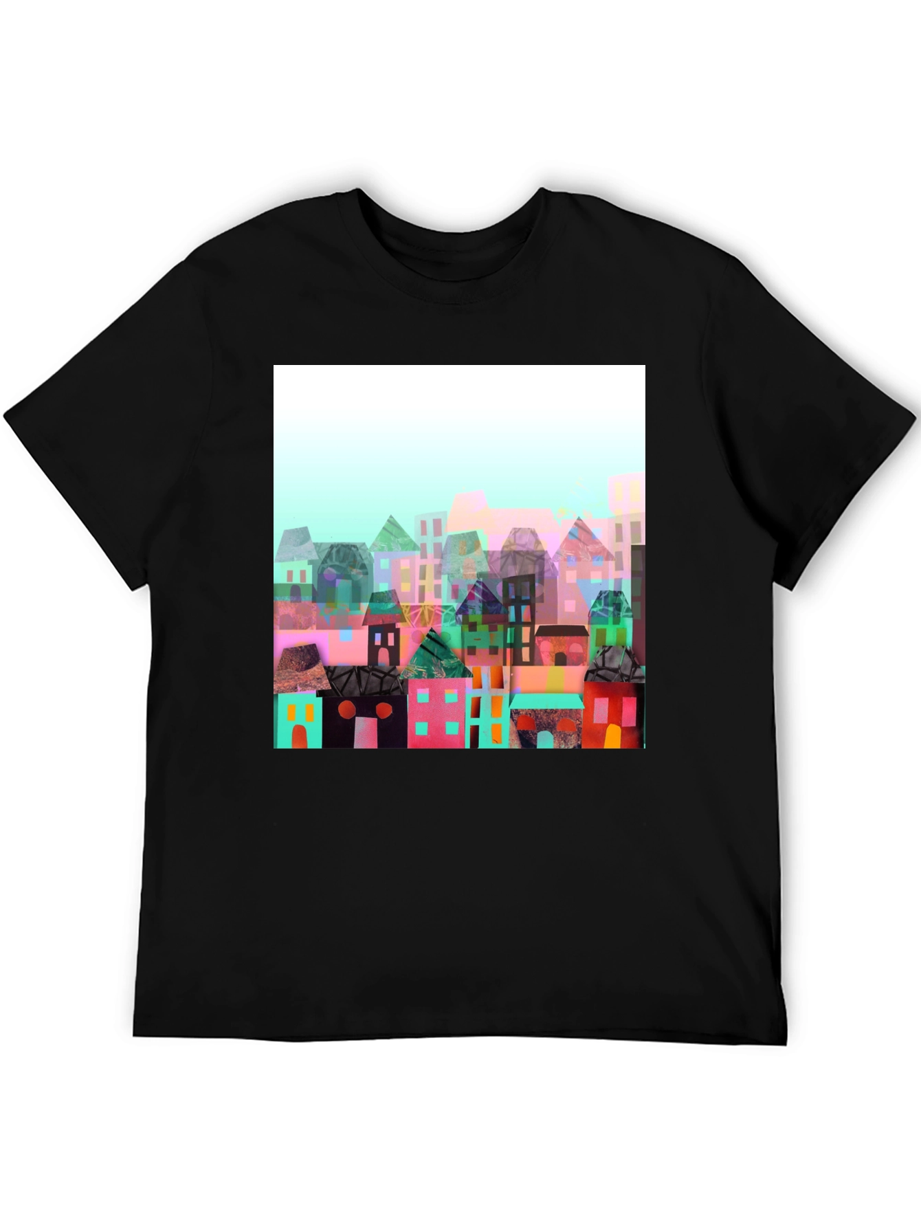 Abstract Cityscape Graphic Tee
