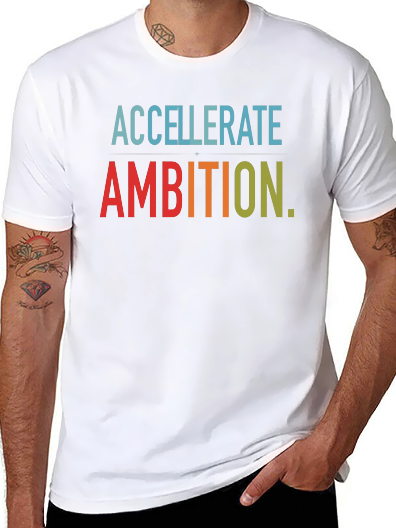 Accelerate Ambition Graphic Tee - Stylish Comfort