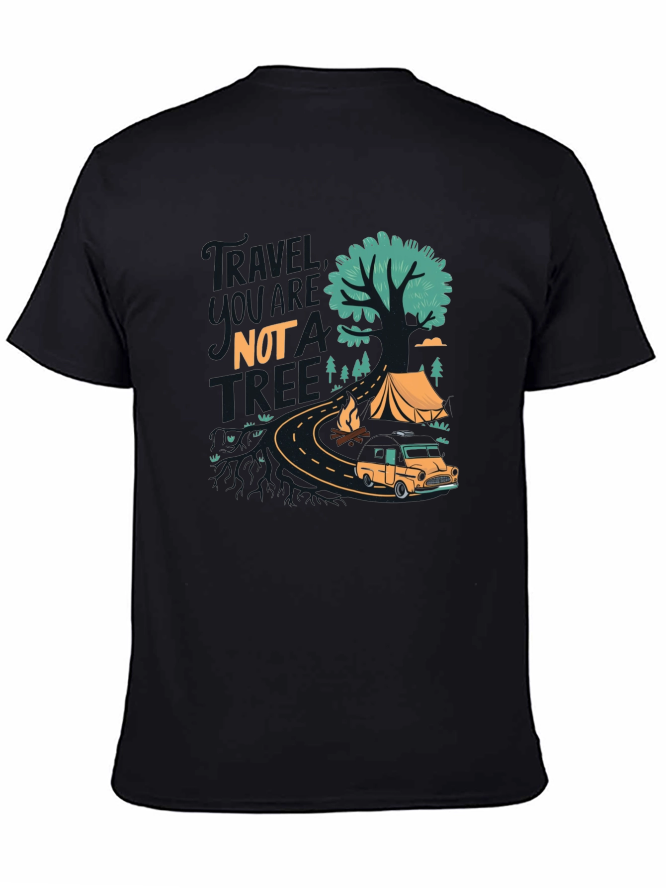 Travel More T-Shirt - Camping Adventure Design