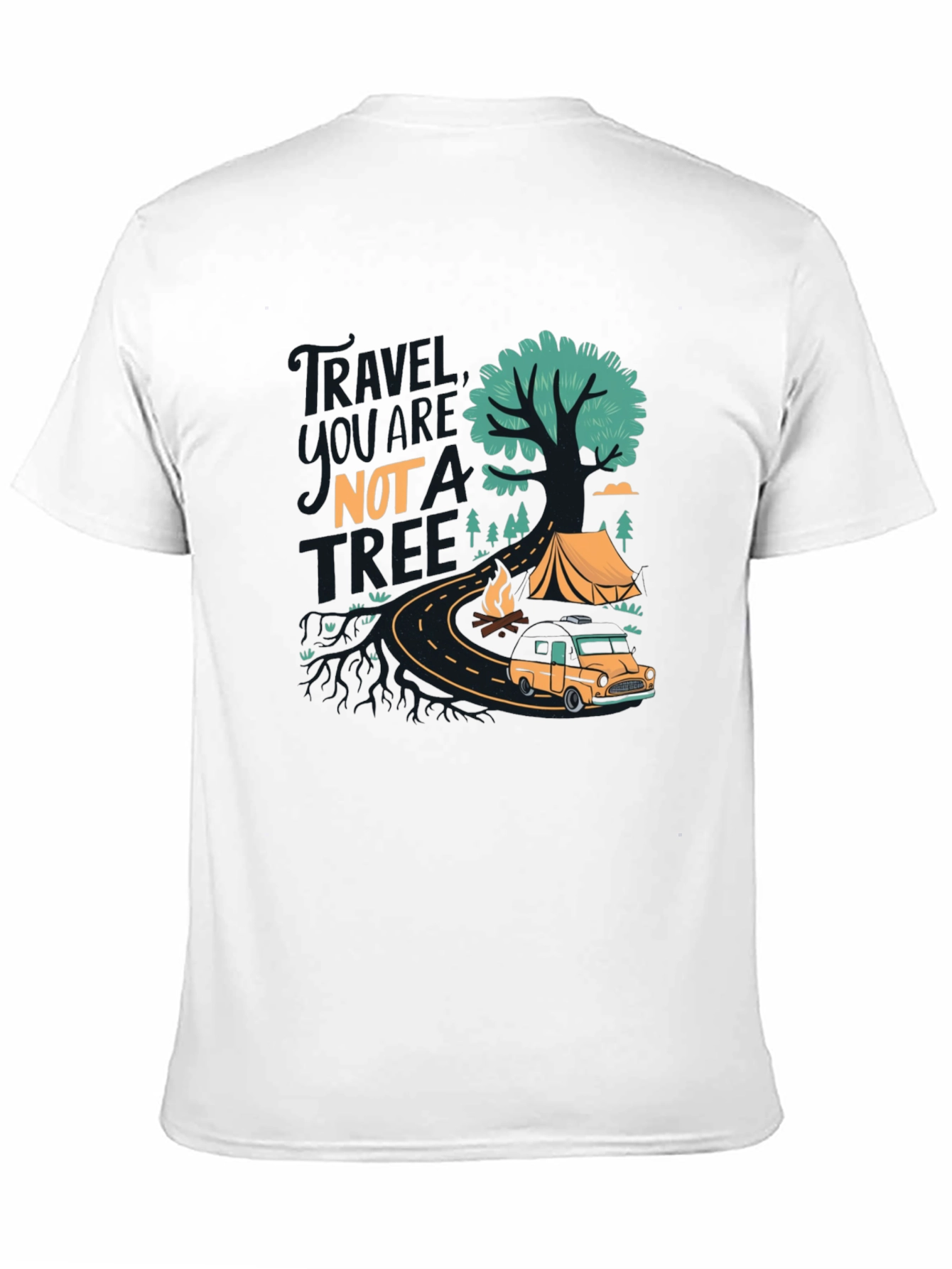 Travel More T-Shirt - Camping Adventure Design