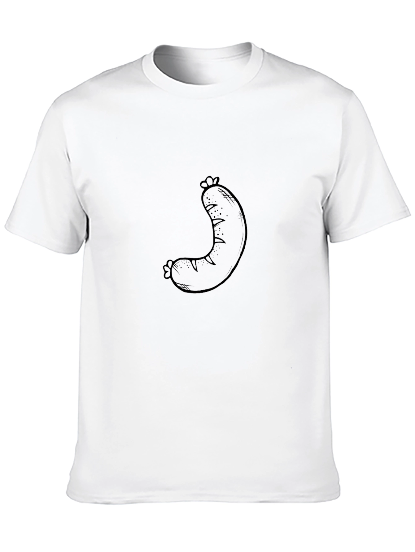 Sausage Graphic Black T-Shirt