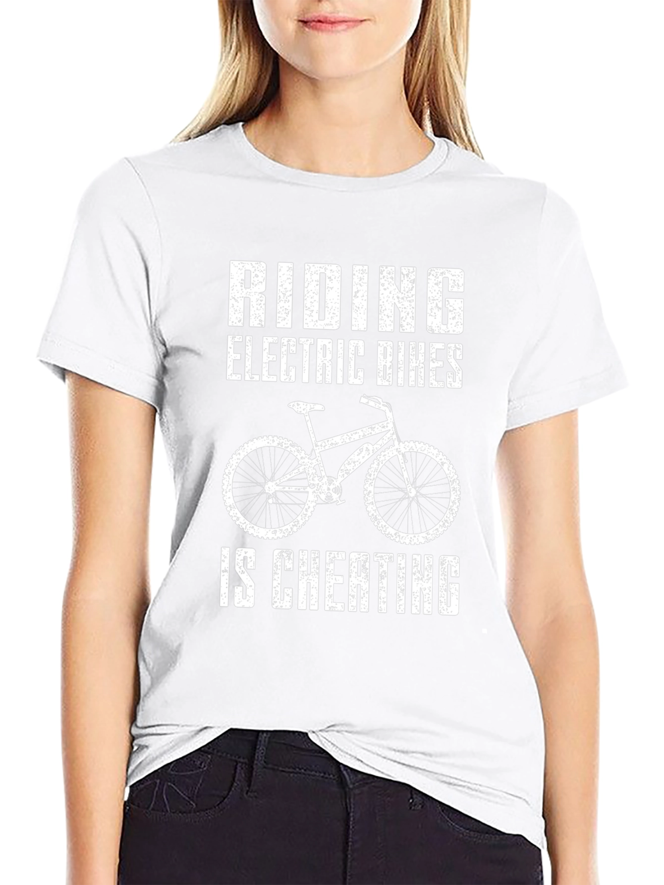 Electric Bike Cheating Tee -  Cycling Humor Shirt